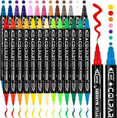 Acrylfarben Stifte Acrylstifte Für Steine Wasserfest 26PCS Acrylic Paint Marker 