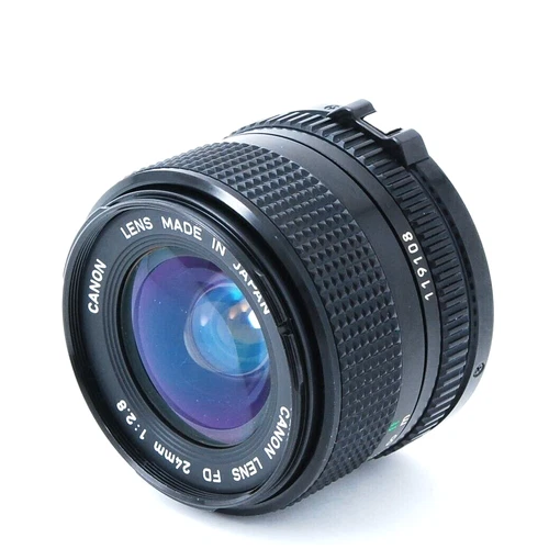 [NEAR MINT] Canon New FD 24mm F/2.8 Wide Angle MF Lens From Japan #25024