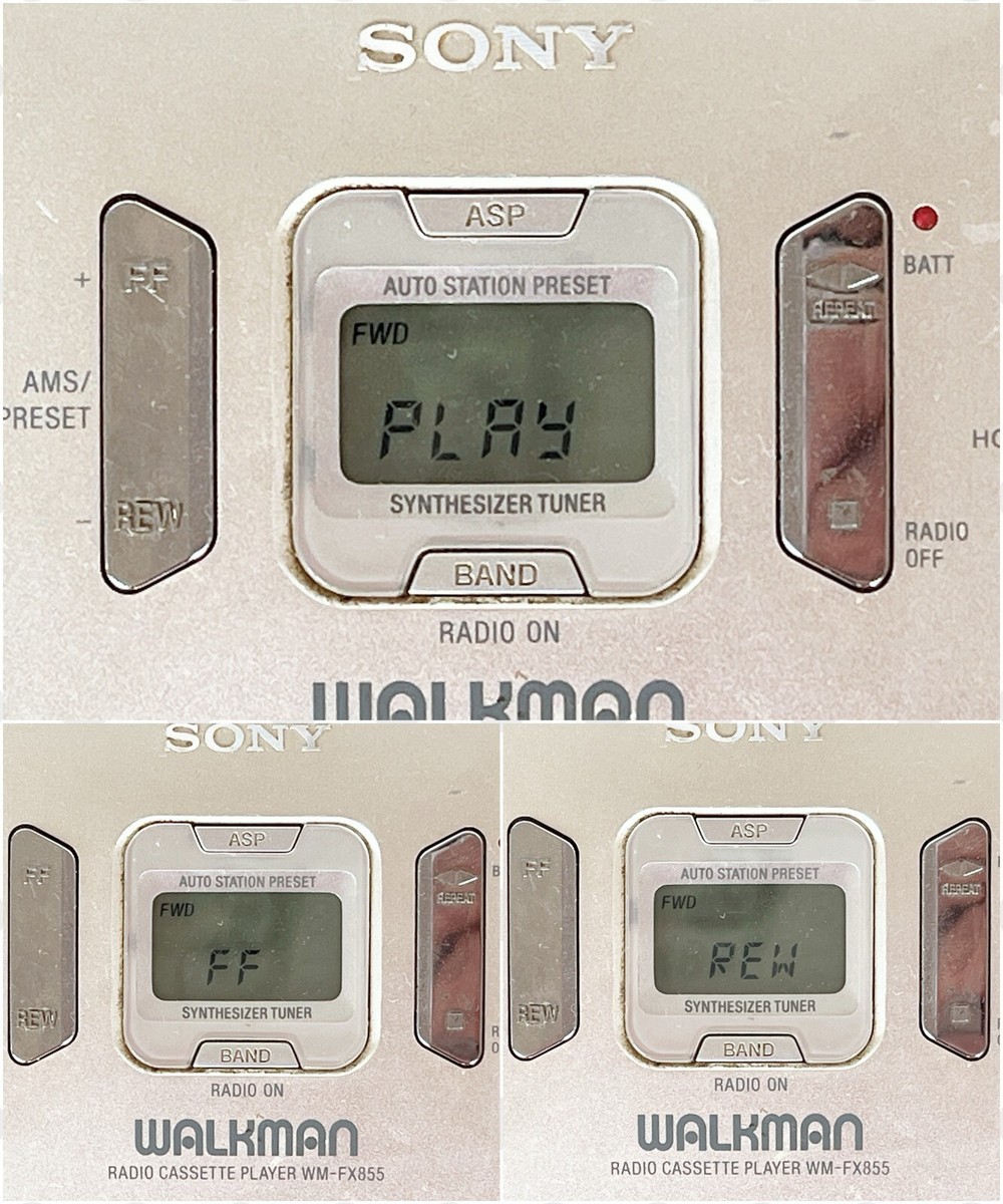 SONY WM-FX855 1997 Walkman W/Accessories Cassette Player SONY WM-FX855 1997 Walkman W/Accessories Cassette Player