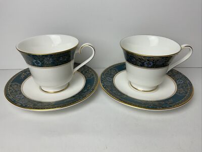 Royal Doulton Carlyle 2 x Tassen & Untertassen Top Zustand 2nds