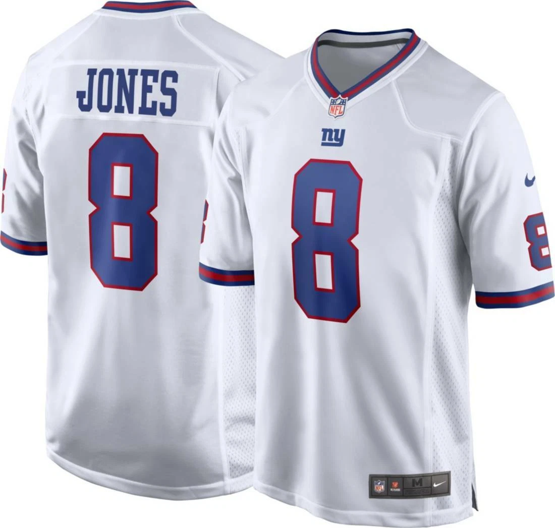 New York Giants Daniel Jones #8 Nike Men's *ALL COLORS* Official NFL Game  Jersey