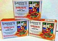 Hesh Shikakai Soap Bar 75gX 3 Pack- Ancient Formula- New Herbal Pack US Seller