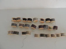 Lot of 27 Bobbins of Sewing Thread - Paper - Star Bobbin - American Thread Co.