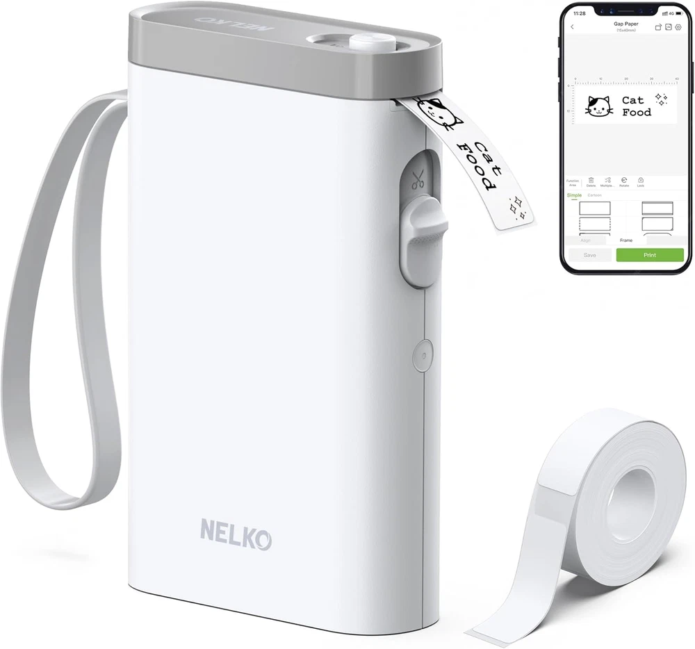 Bluetooth Label Maker P21 with Tape, Wireless Mini Portable Label Printer