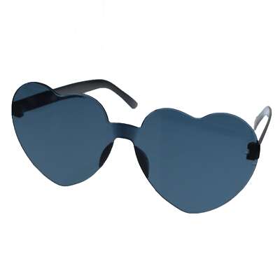 Funky coole randlose Liebesherz-Sonnenbrille - ideal für Konzerte, Festivals,