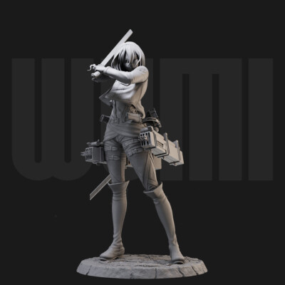 Mikasa·Ackerman 3D Printing Unassembled Unpainted Model Kits Resin