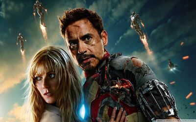 Marvel iron man 3 robert downey jr gwyneth paltrow playmat gaming mat