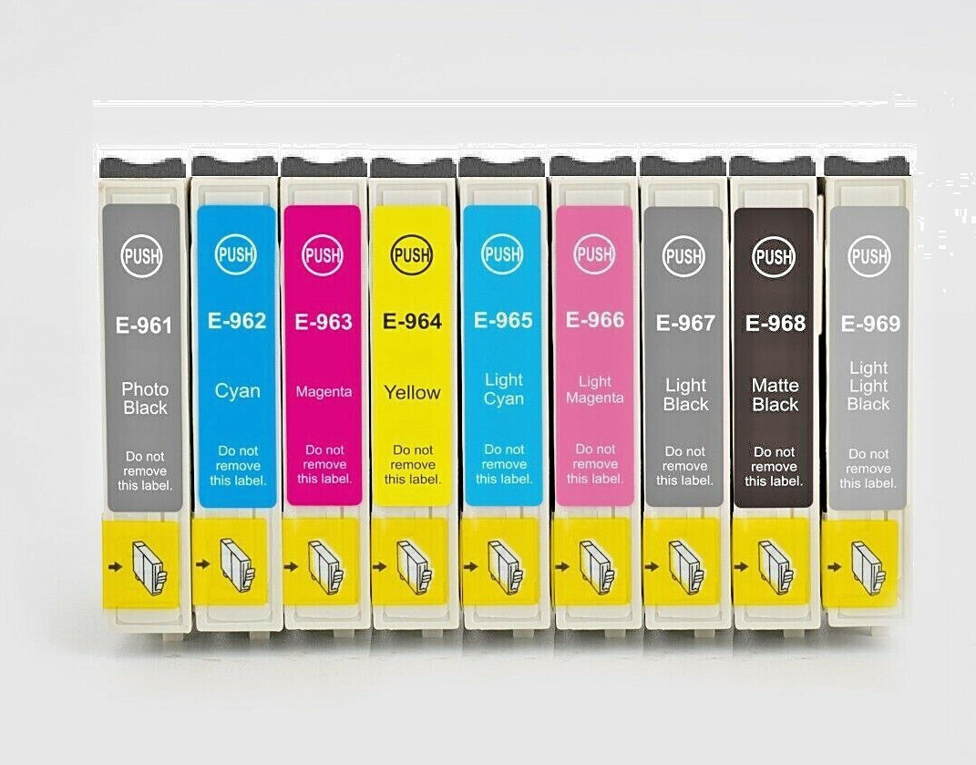 Ink Cartridges C/M/Y//LC/LM/PBK/MBK/LBK/LLBK NonOEM For Epson Photo R2880 Lot-image