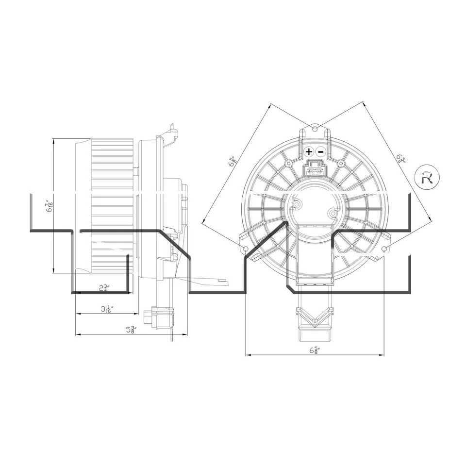 Soplador de climatización deportivo utilitario para Acura RDX 2015-2018 motor delantero TYC 2016 2017 Foto 3 de 4