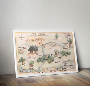 pics Printable Winnie The Pooh Map winnie the pooh 100 aker wood map