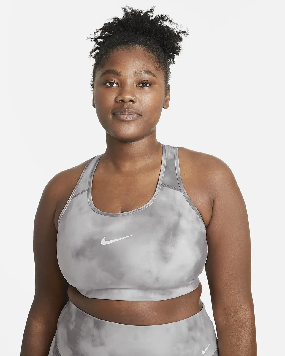 Nike Women's Swoosh icon clash mid Support Sports Bra Plus Size 2x