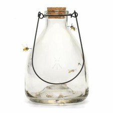 Glass Wasp Trap Large Hanging Honey Pot Outdoor & Fly Catcher For Flies Insects
