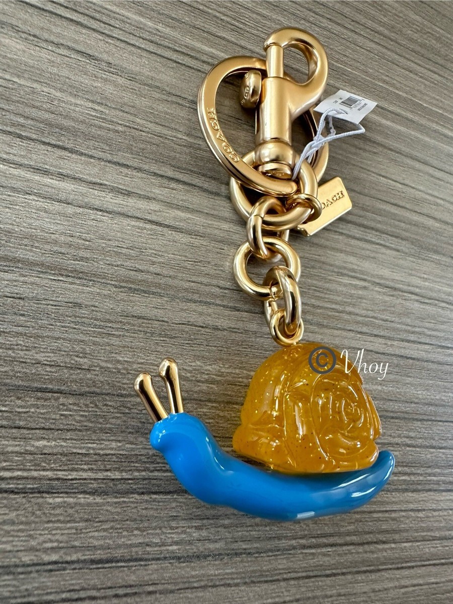 【COACH】スネイル バッグ チャーム NWT Coach X Observed By Us 3D Snail Bag Charm Fob Gold