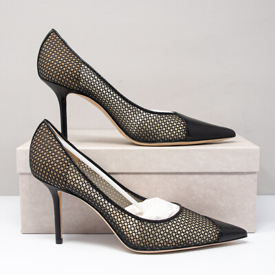 Jimmy Choo Love 85, Size 39.5 (9.5 US) Asymmetrical Mesh Jimmy Choo Love 85, Size 39.5 (9.5 US) Asymmetrical Mesh