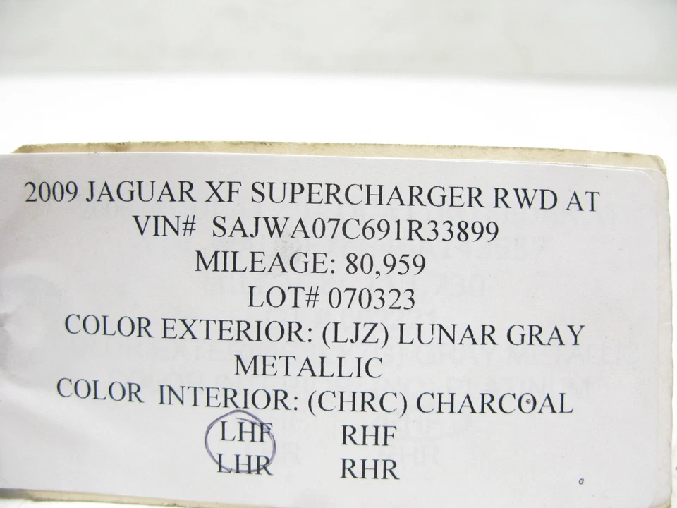 09-15 JAGUAR X250 XF XFR XFR-S ENGINE AIR INTAKE DUCT TUBE PIPE LEFT OEM 070323 - Image 4 of 4