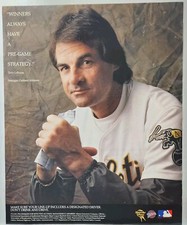 1991 Oakland Athletics A's Tony LaRussa MLB Original Print Ad 90s