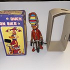 Key Wind-up Tin Toy Blechspielzeug BLIC Circus Duck Bike Tricycle works In Box — photo 2