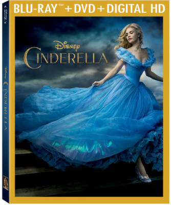 CINDERELLA (Blu-ray, 2015) NEW!! w/Slipcover