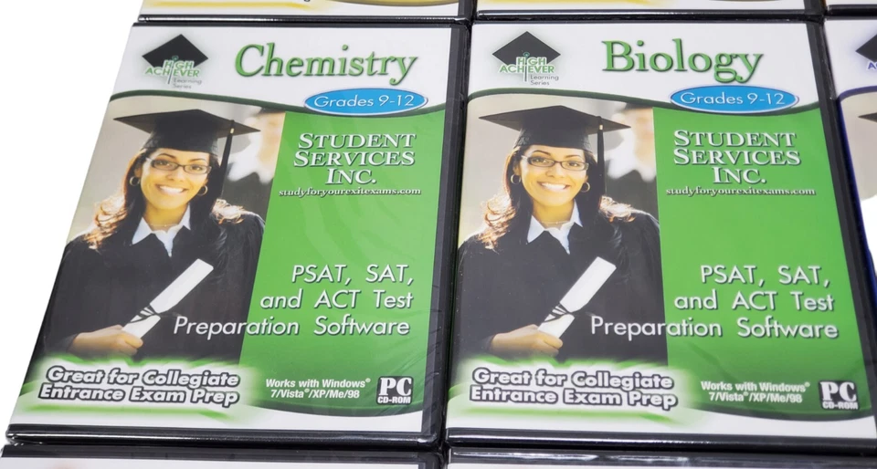 PC Treasures High Achiever 12 Subject Lot Math History Science English NEW  - Image 4 of 4