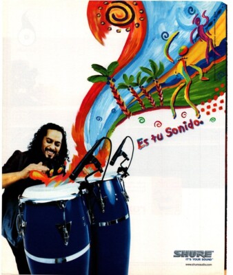 ROLL3, ZEITSCHRIFTENWERBUNG 13X11'' SHURE AUDIO - ES TO SONIDO