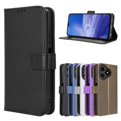 For Ulefone Note 19, Luxury Leather Anti-slip Cover Wallet Stand Card Slots Case