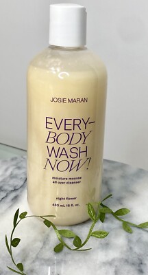 Josie Maran Every Body Wash Now! All Over Cleanser Night Flower 16 oz READ !!!