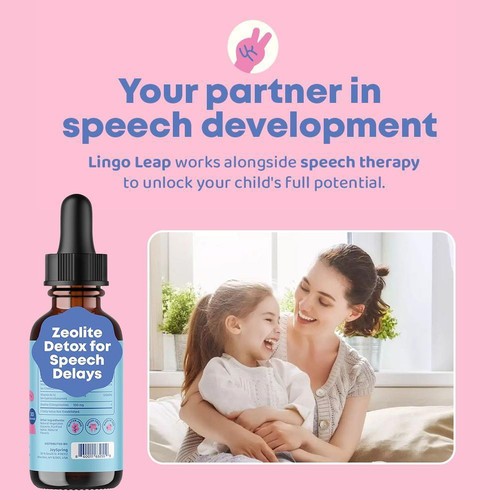Gotas para niños Lingo Leap de 1/2/3/5 piezas - Desintoxicación de zeolita para retrasos en el habla CALIENTE - Imagen 2 de 14
