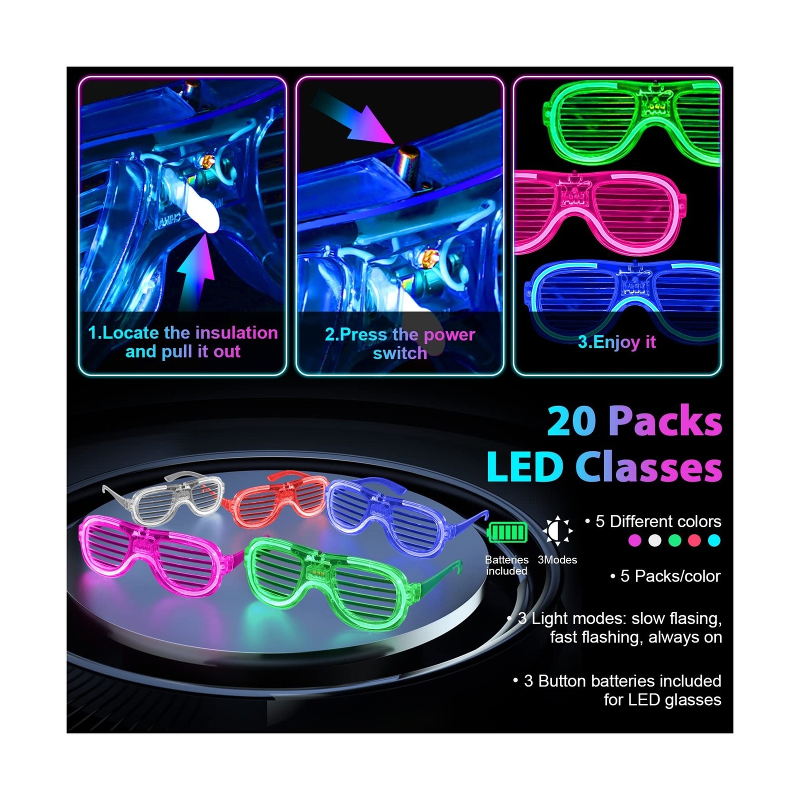 Bernoi Glow in The Dark Body Painting Kit,6 UV Neon Glow Face Paint