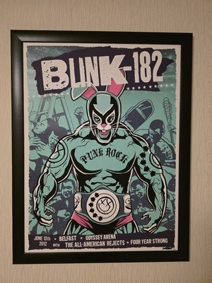 Blink182 - Belfast 2012 - Rob Dobi - Artwork POSTER (ARTIST EDITION) 11/100