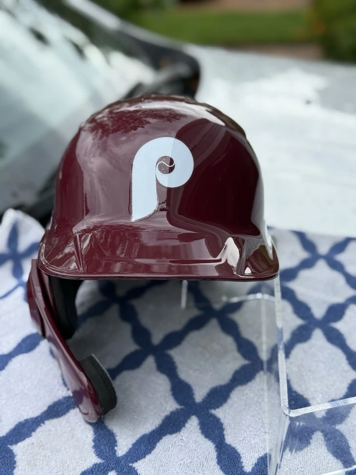 CASCO PHILADELPHIA PHILLIES BRYCE HARPER RETRO RAWLINGS MACH PRO RARO Foto 2 de 4