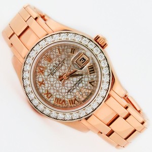 Vintage Heidi Daus Floral Watch -Pink Crystal Lotus Blossom w Leather Strap NWOT Secret Watch | eBay main image 2