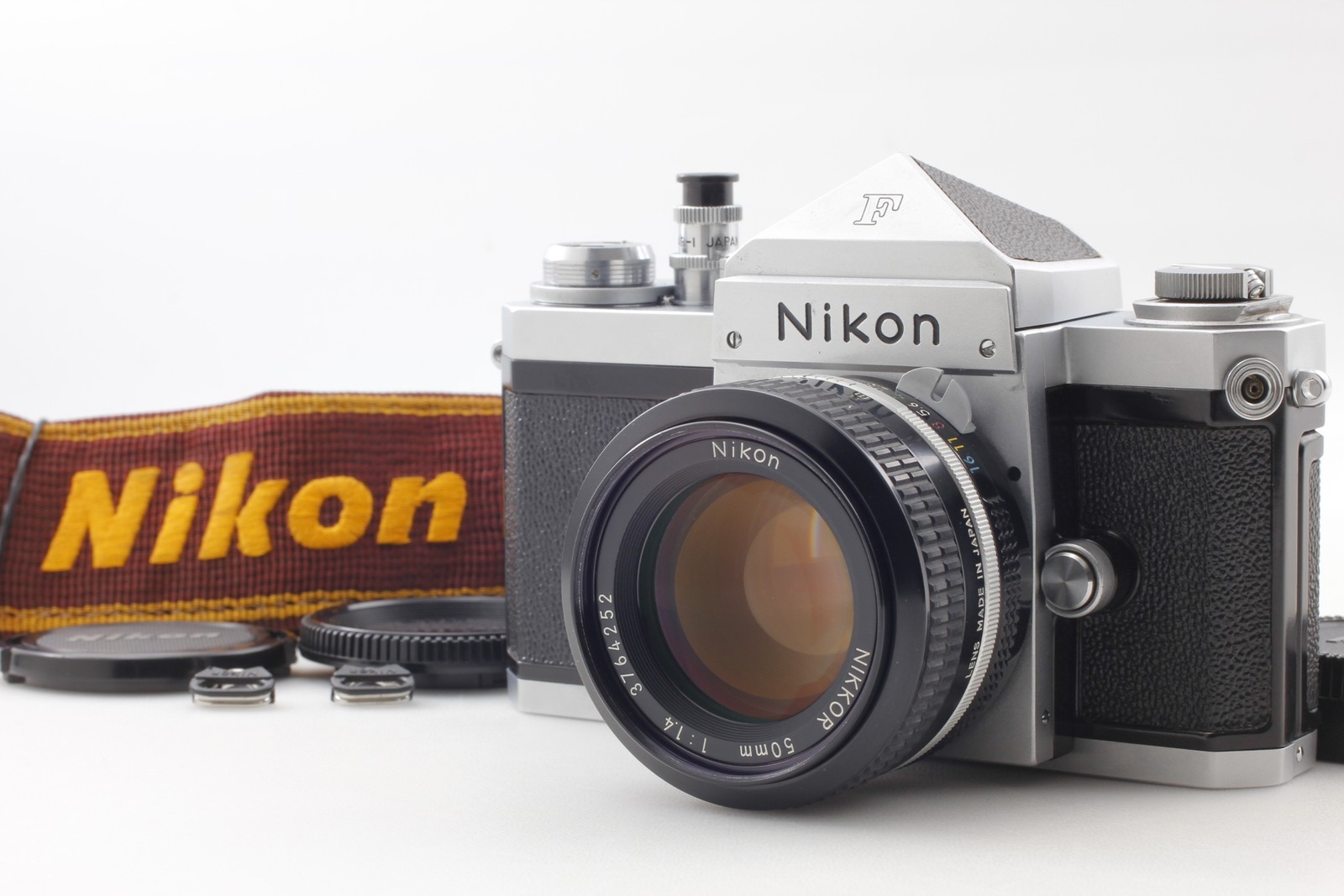 [Near MINT/ Fuji] Nikon F Eye Level 50mm f1.4 35mm Film Camera & Lens From JAPAN