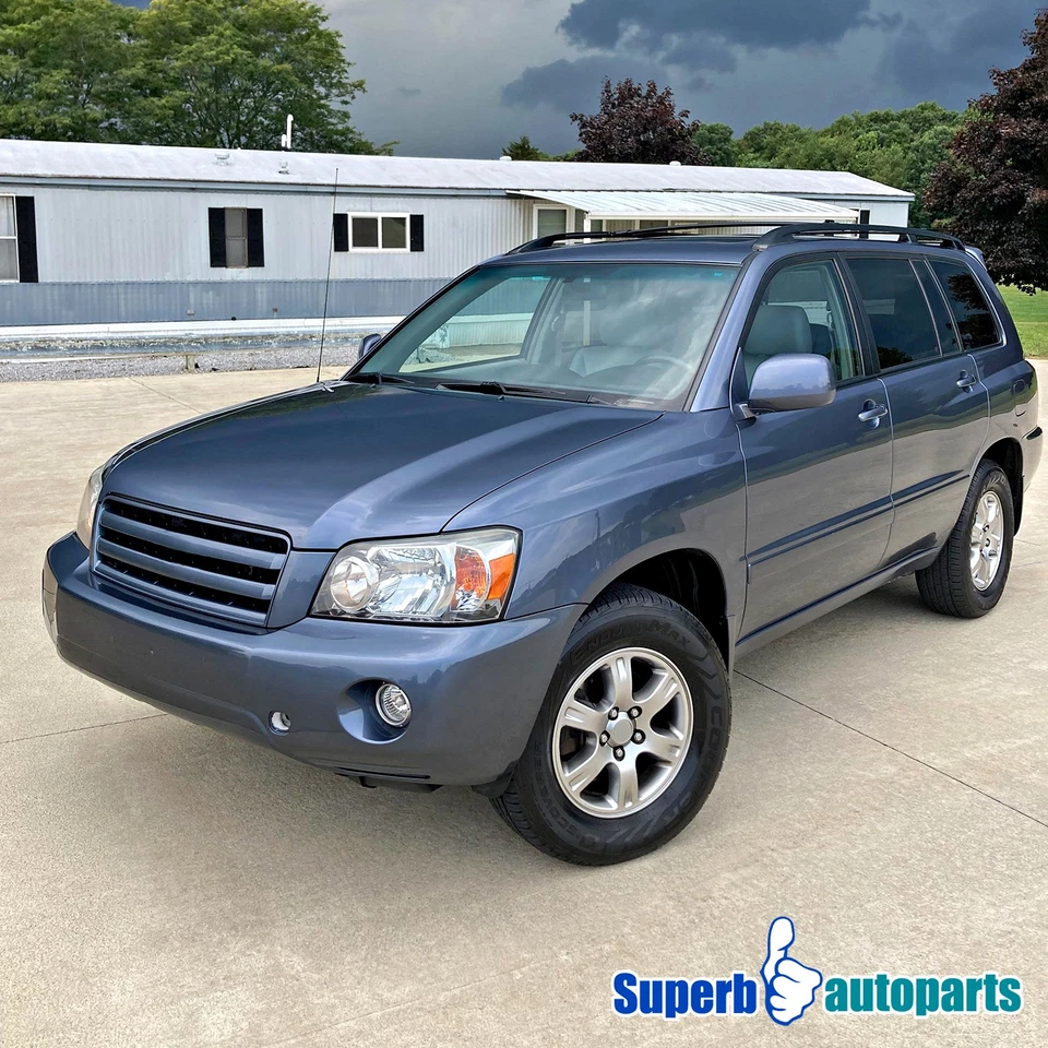 For 2004-2007 Toyota Highlander Halogen Headlights Lamps 04 05 06 07 Pair — 第 3/4 张图片