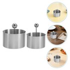  2pcs Meat Press For Cooking: 2 & 3 Inch Hamburger Patty Mold - Patty Maker And