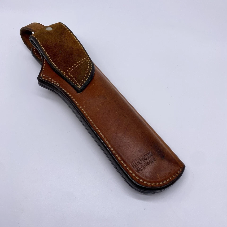 Bianchi 22 Auto #89 Suede Lined Holster For Auto 22 Pistol Left Hand Only - Image 2 of 4