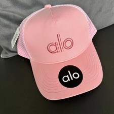 ALO Yoga Pink Adjustable Baseball Cap Hat NWT Athletic Running Training