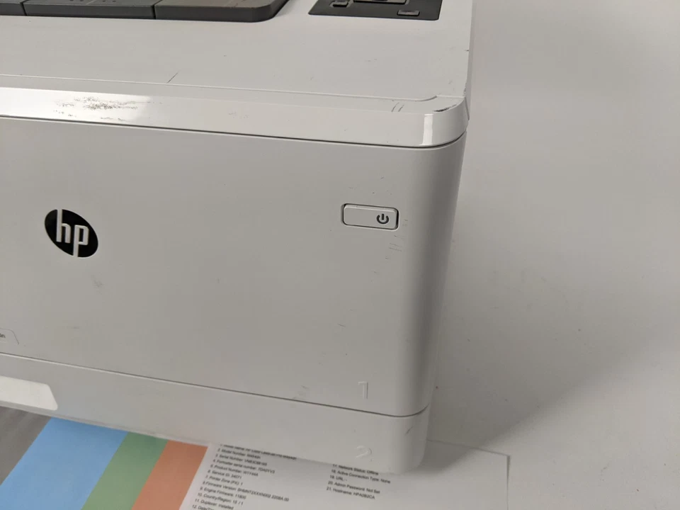 HP Color LaserJet Pro M454DN Color Workgroup Laser Printer, NO TONER Pages 23088 - Image 3 of 4