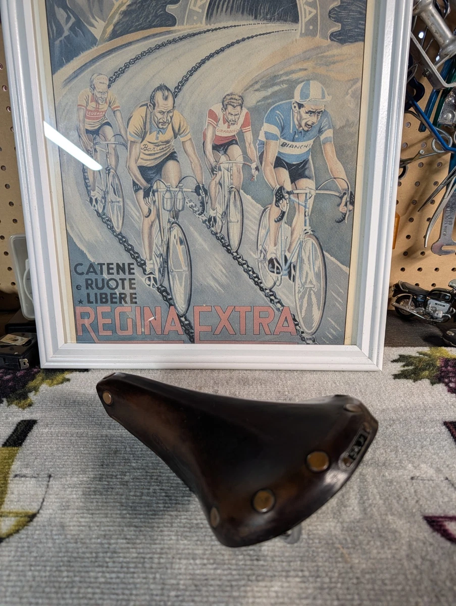 Selle Vélo Brooks Professional - Cuir Marron - Vintage Français - Vélo De Route