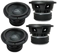 4x Harmony Audio HA-C102 Car Competition 10" Sub 2000W Dual 2 Ohm Subwoofer New