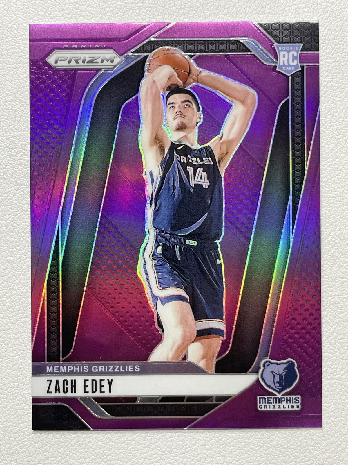2024-25 Panini Prizm Zach Edey RC Rookie #249 Purple /99