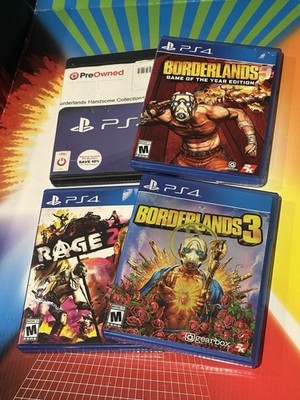 Borderlands Bundle Lot games + Rage 2 PS4 - US Version Handsome Game Of The Year