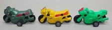 1989 SOMA Diecast Pullback Mini Motorcycle Race Bikes, Lot of 3