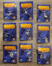 1997 NUOVO SU CARD Marvel Super Heroes scatenato set completo di 9 collane, quasi nuovo