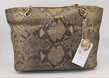 Michael Kors Python Embossed Leather Chain St...