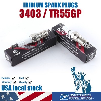 OEM 3403 TR55GP Set of 6 Iridium Fine Wire Spark Plugs Trapezoid Tapered For V6