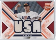 2019 Elite Extra Edition USA National Team Materials Orange /199 Josh Jung 4z8