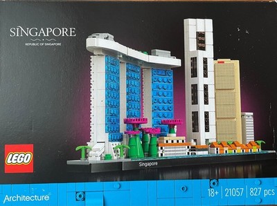 Lego 21057 Singapur, Lego Architektur, 2022, TOPP Zustand