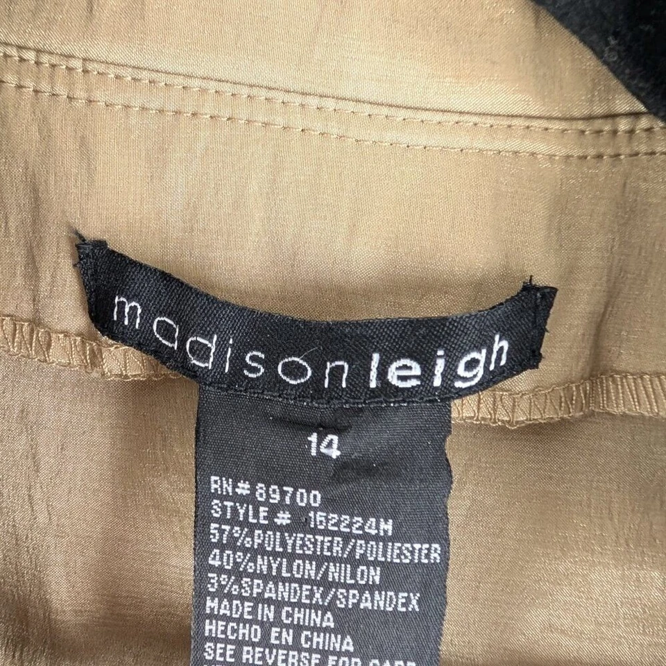 Vestido para mujer Madison Leigh con cuello sin mangas formal ocasión talla 14 Foto 2 de 4