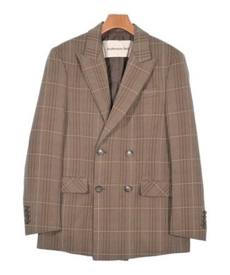 ANDERSSON BELL Tailored Jackets BrownxBeige(Check Pattern) S