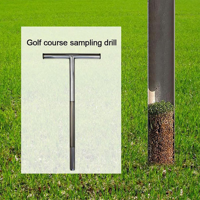 12 Inch Stainless Steel Soil Probe Rod with T Handle, Includes Soil Sample Ki...